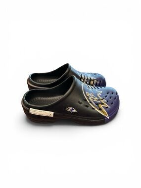 NWT Baltimore Ravens Slip-On FOCO Shoes in Black and Purple youth size S (11-12)